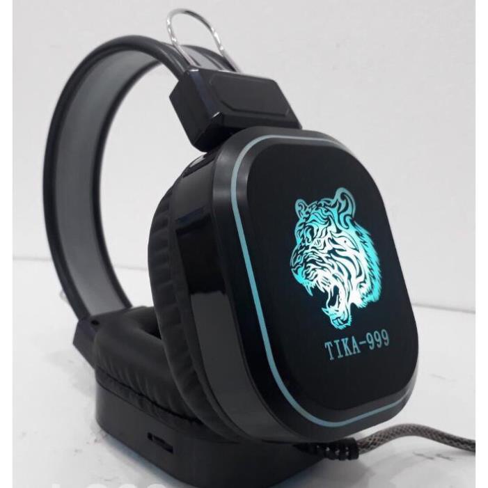 Tai Nghe TIKA 999 Có Led 7 Màu - Âm Thanh Mạnh Mẽ Và Trung Thực - HomeComputer .Offical Store