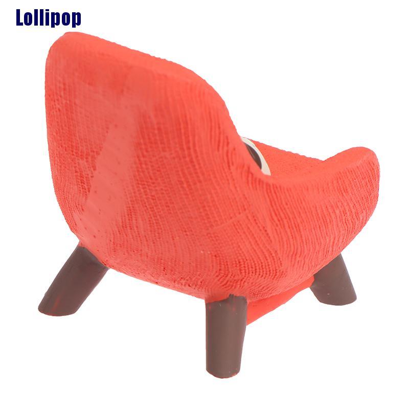 Set ghế sofa và chú mèo đồ chơi mini dành cho trang trí nhà búp bê
