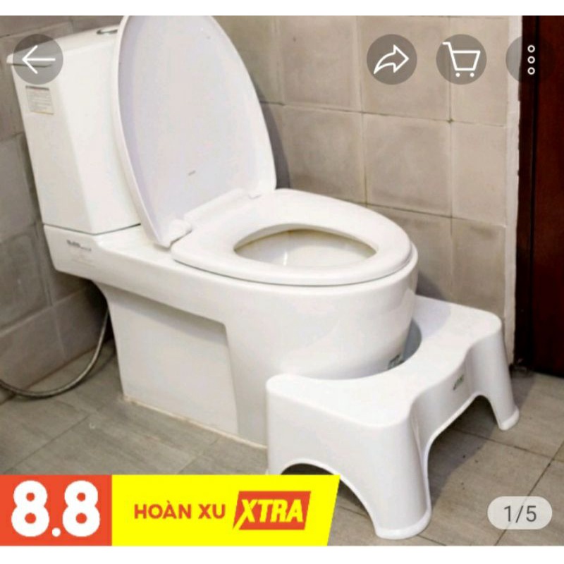 Ghế kê chân toilet chống táo bón - giải pháp tối ưu cho đường ruột