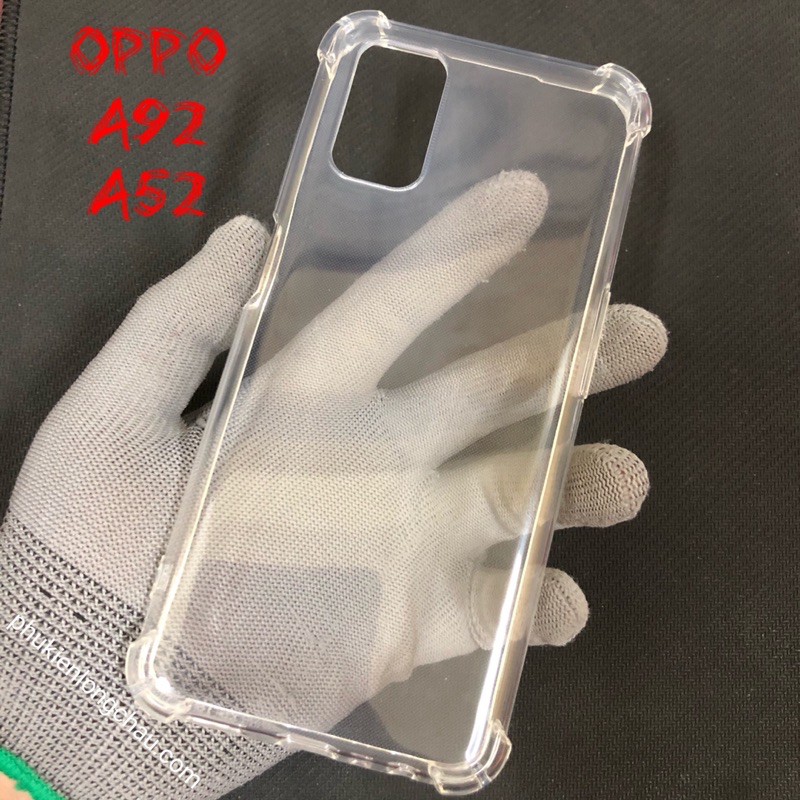 Ốp Lưng OPPO A92 / A72 / A52 Trong Suốt Chống Sốc Có Gù Bảo Vệ 4 Gốc