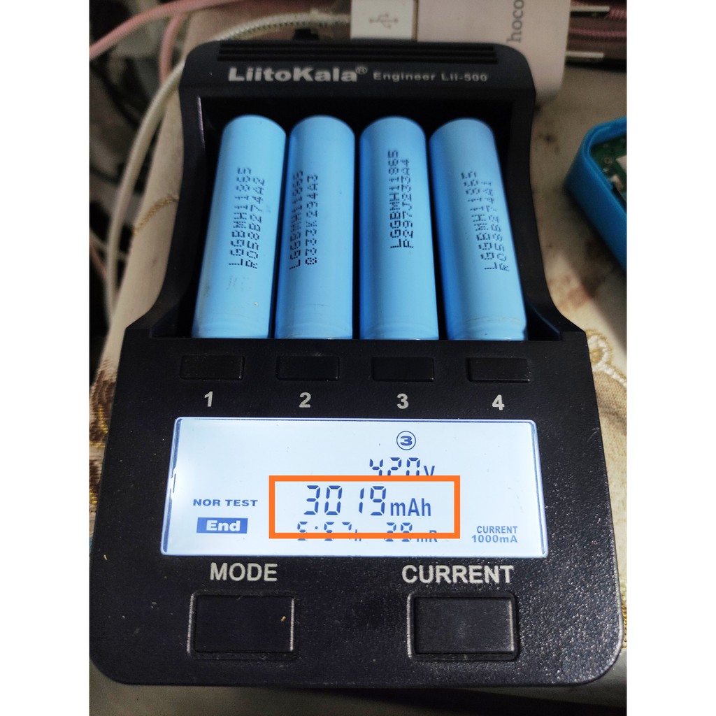 Pin 18650 LG MH1 dung lượng 3200 mAh chính hãng tháo khối chất lượng cao.