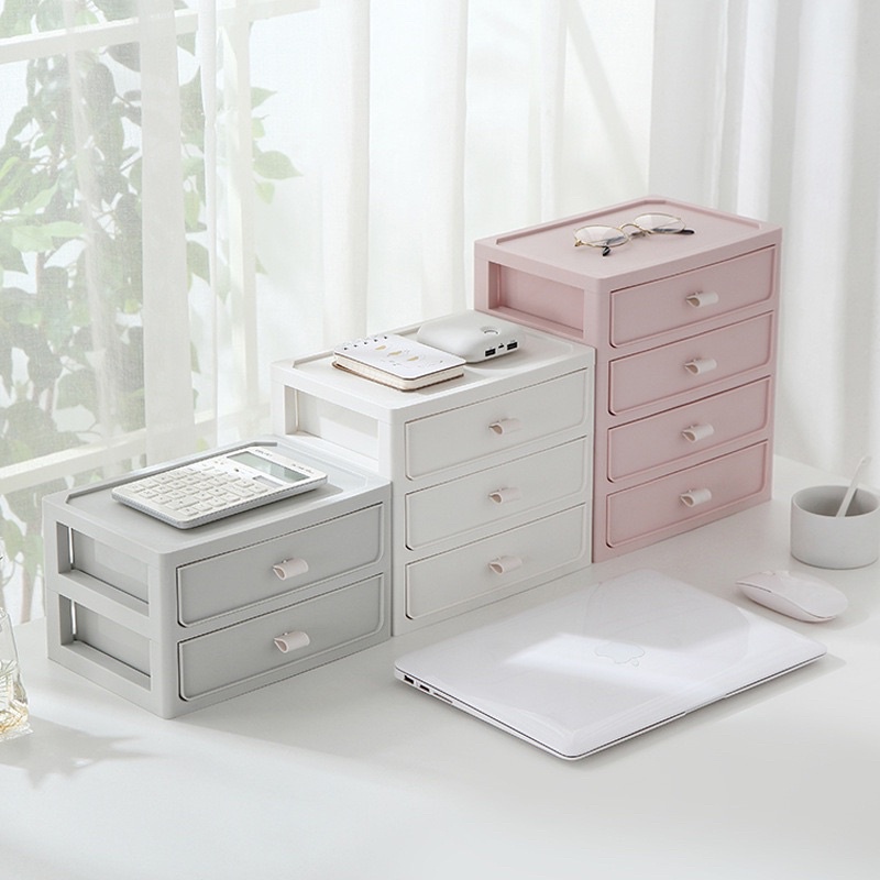 Kệ đựng đồ để bàn nhiều ngăn kéo để phụ kiện, mỹ phẩm, đồ gia dụng