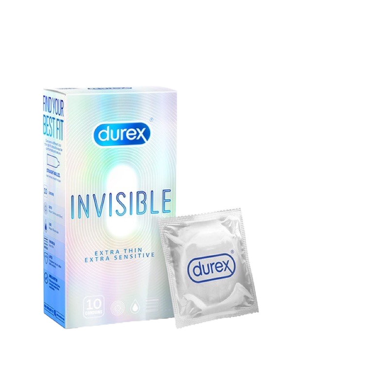 Combo 2 Hop Bao Cao Su Durex INVISIBLE Extra Thin