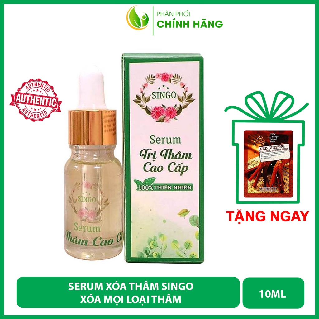 Serum giảm thâm Singo, tinh chất giảm thâm mụn, thâm môi, mắt, nách, mông, vùng kín, đầu gối...