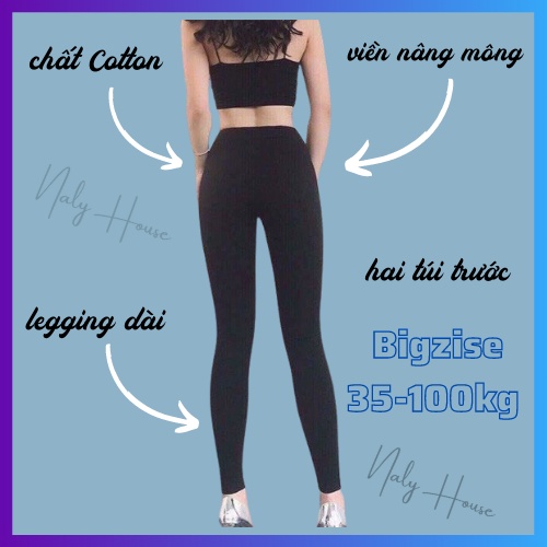 Quần Legging Đùi, Ngố, Dài, Nâng Mông , Cạp Cao, Siêu Co Giãn Loại 1 Big Size Đến 100kg, Tập Gym , Đi Chơi Đều Được Nhé