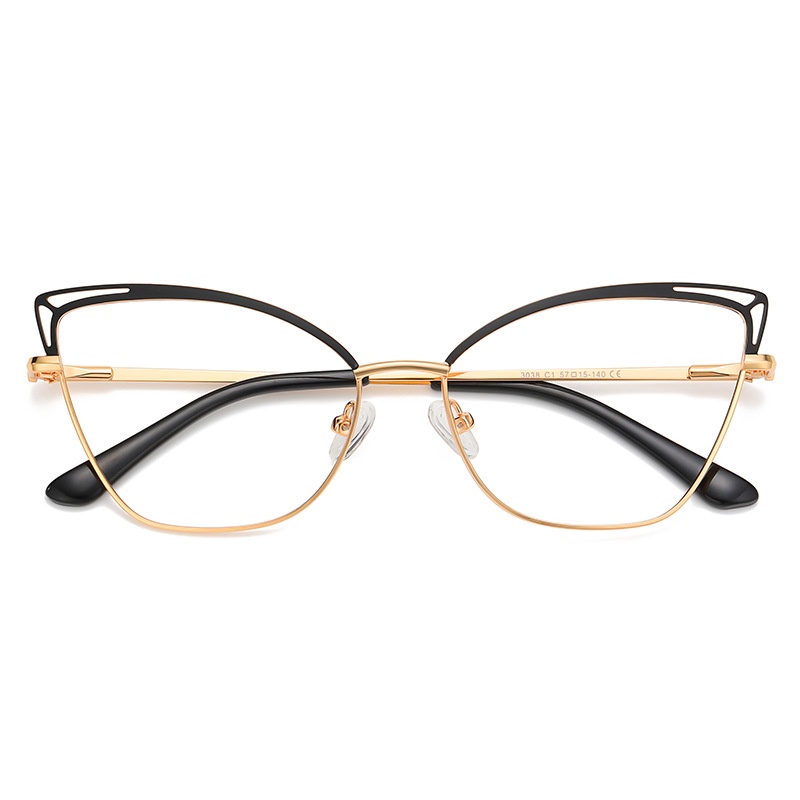 Kính Mát Mắt Mèo Bằng Kim Loại Nhiều Màu Sắc Thời Trang