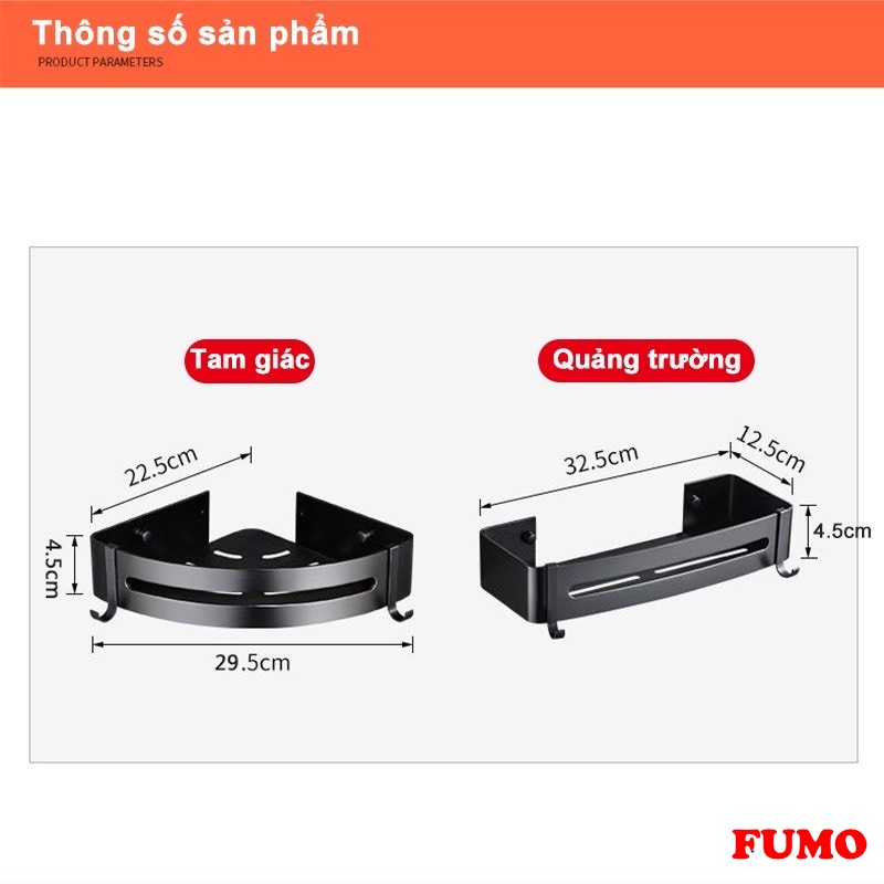 Kệ góc tường nhà tắm cao cấp, kệ để đổ đa năng cho nhà bếp, nhà tắm HH014