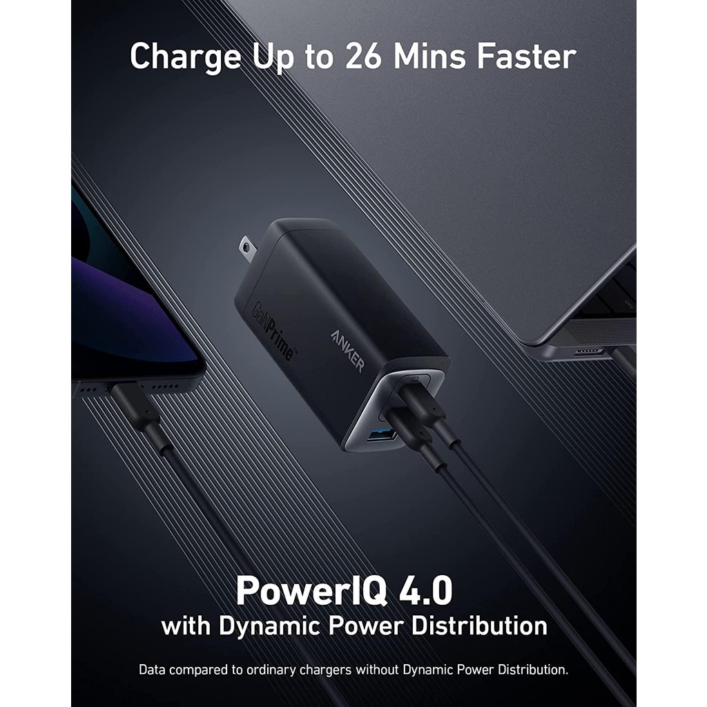 Củ sạc nhanh Anker 737 Charger 2C1A GaN Prime IQ4.0 - 120W - A2148