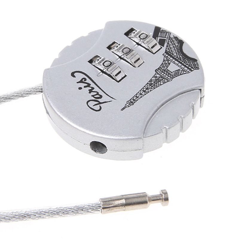 Ổ Khóa Hành Lý 3 Chữ Số Mini Dễ Thương Chống Thời Tiết