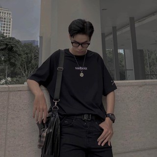 [Ả𝐧𝐡 +Video 𝐓𝐡ậ𝐭] ÁO THUN SADBOIZ SIGNTATURE - Áo thun unisex nam nữ form rộng oversize chất liệu Cotton co dãn 4 chiều | BigBuy360 - bigbuy360.vn