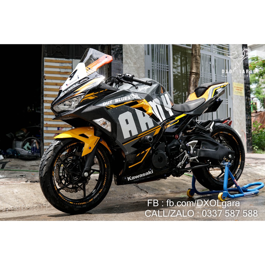 ốp đầu ninja 400 nhựa ABS + kính gió