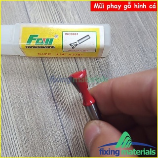Mũi phay gỗ hình cá, cốt 6.35mm-12.7mm (Mũi router, mũi soi gỗ)