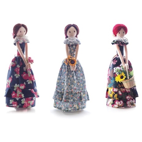 DIY Bộ kit nguyên liệu Tự làm thủ công BÚP BÊ TIỂU THƯ QUÝ TỘC / GIRL DOLL HANDMADE/ BÁCH HÓA NA NA