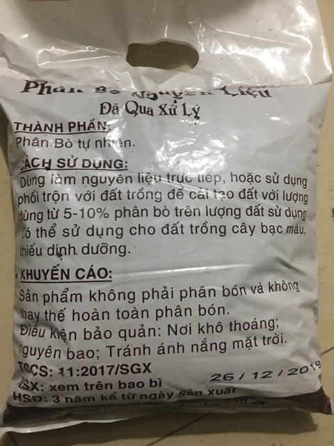 Phân bò khô đã qua xử lý dùng cho mọi loại cây trồng ( Hàng Loại 1 ) ( Hàng Loại 1 )