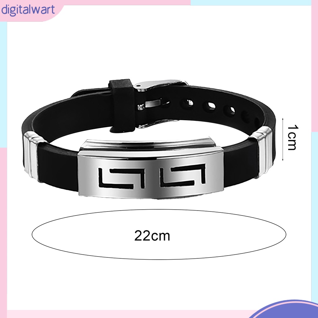 Vòng tay bằng cao su phong cách cá tính dành cho nam