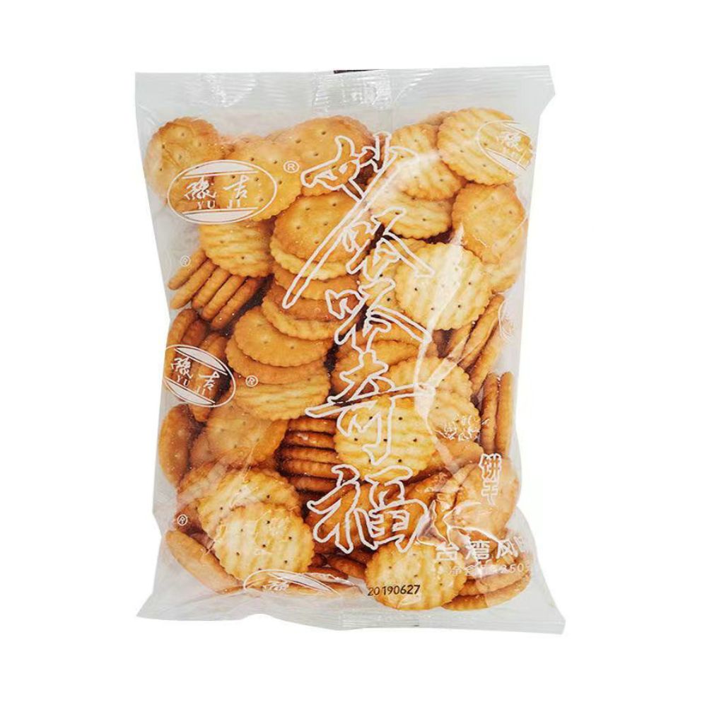 Bánh Quy Mặn Zirt Tròn Dùng Ăn vặt Làm Bánh Gói 250gr