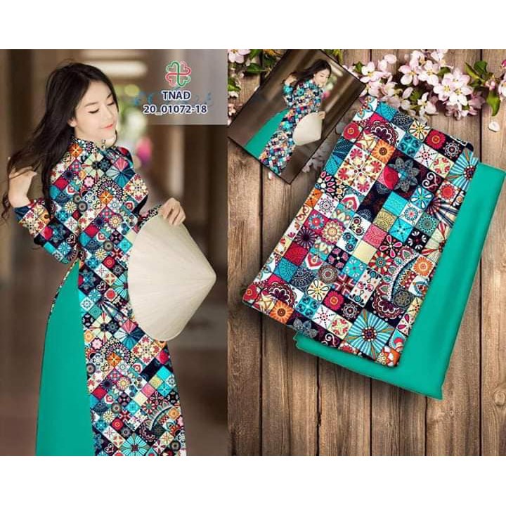 ÁO DÀI MAY SẴN CÔ BA SÀI GÒN ĐỦ MÀU