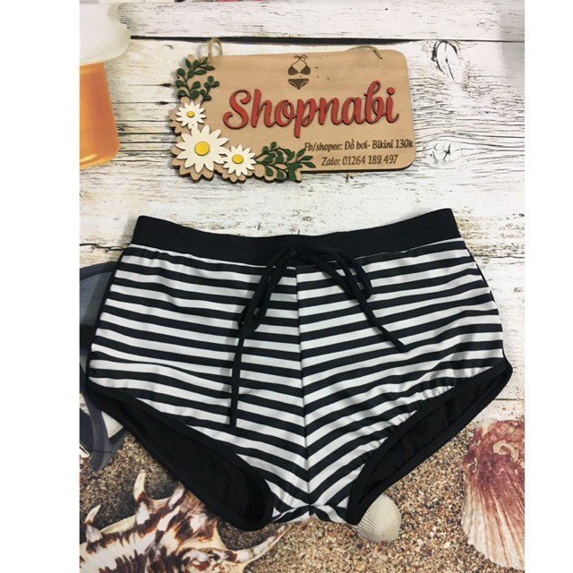 Act cool Quần bơi lẻ sọc đen trắng Cực cute | BigBuy360 - bigbuy360.vn