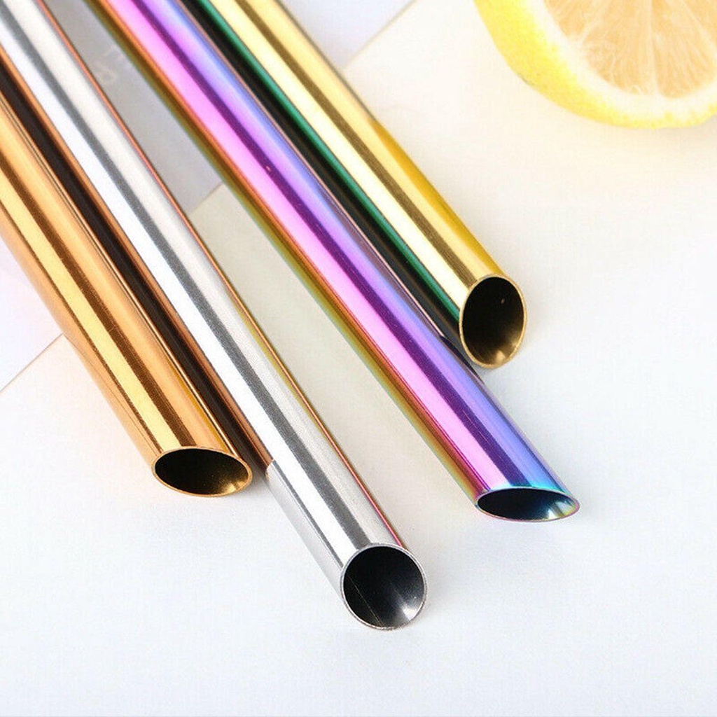 Ống Hút 12mm Nhiều Màu Có Thể Tái Sử Dụng Tiện Lợi