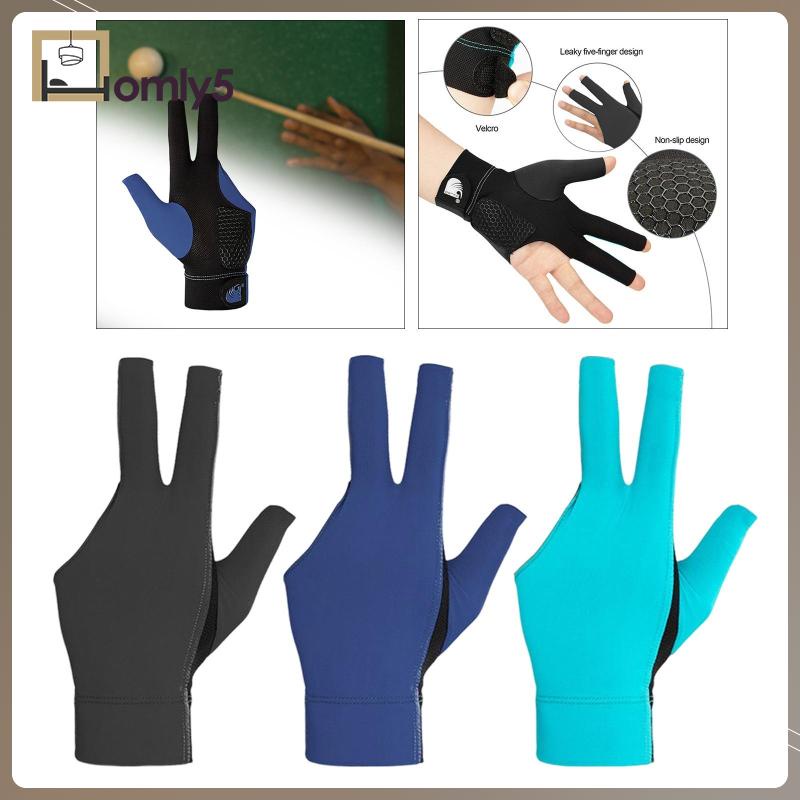 Găng Tay Trái Chơi Bida 3 Ngón Chống Trượt Cho Nam Nữ