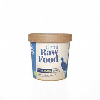 Genii Raw Food - thức ăn tươi cho mèo thịt chim cút 250g