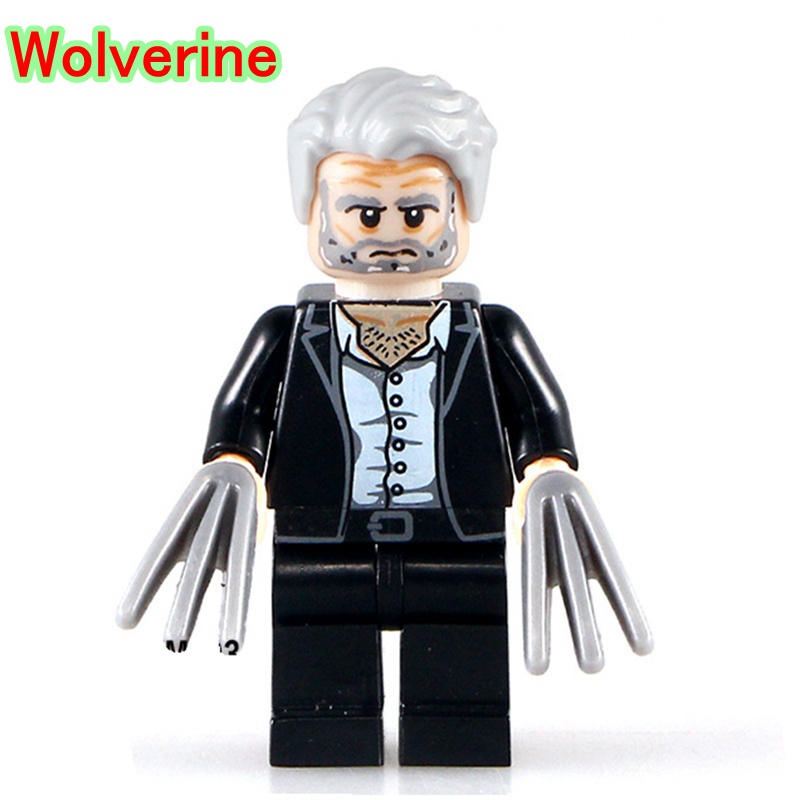 Mô Hình Lego Nhân Vật Siêu Anh Hùng Captain America Wolverine Batman iron Man