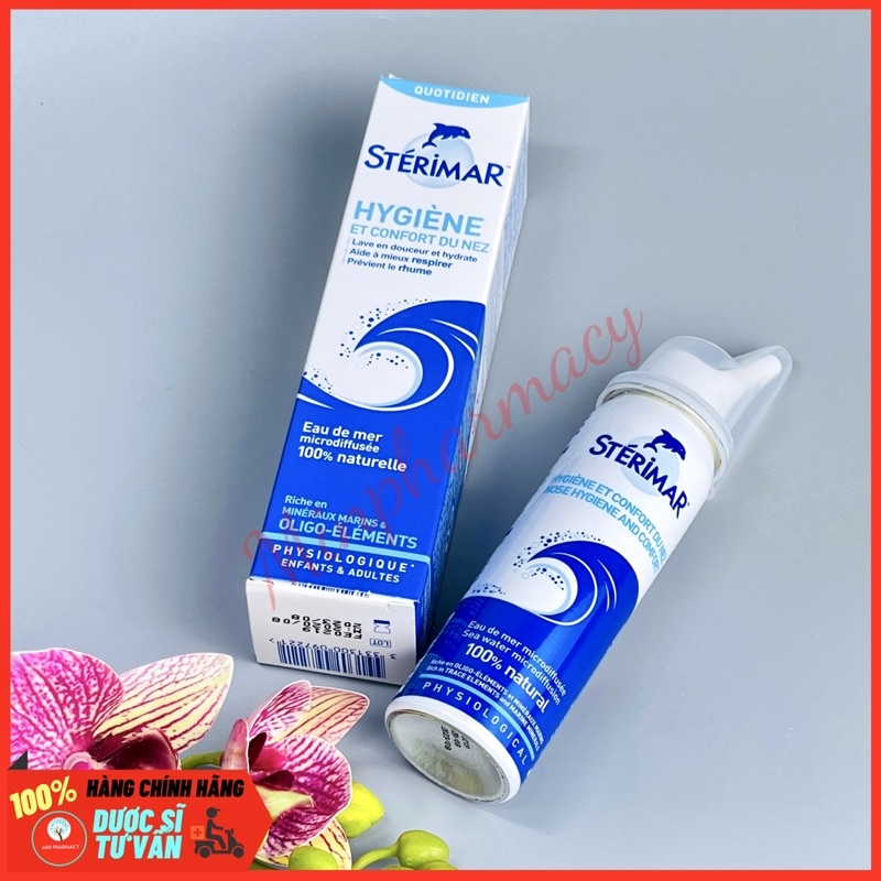 NƯỚC BIỂN XỊT MŨI CHO NGƯỜI LỚN STERIMAR 50ml- Minpharmacy