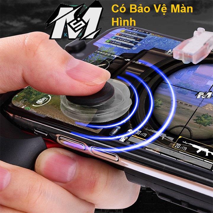 🆔Tay cầm chơi game điện thoại 5 in 1/X2 ican 2- kèm, nút bắn PUBG, ROS, Free Fire..chơi siêu nhậy Phụ kiện chơi game.