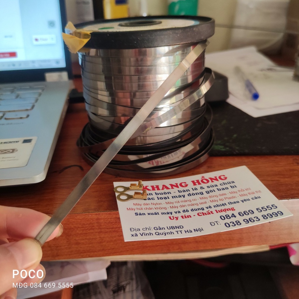 Dây hàn miệng túi rộng 5mm dài 1 mét + 4 đầu cốt 5mm - MÁY ĐÓNG GÓI KHANG HỒNG