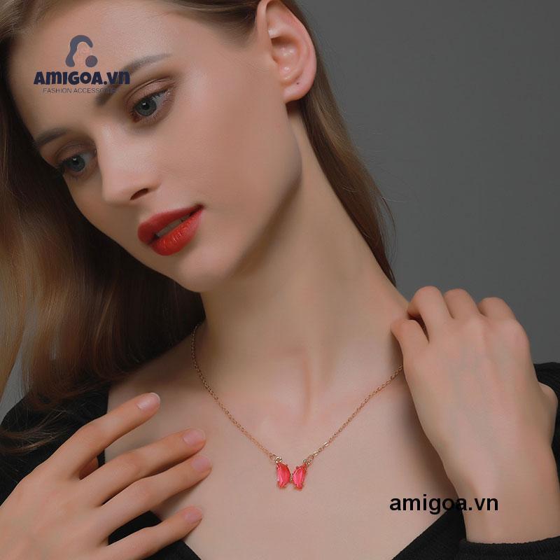 ✨✨vòng cổ Mạ Vàng Mặt Hình Bướm Phong Cách Hàn Quốc