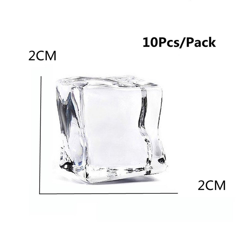 Mô hình đá giả hình vuông dùng trang trí đồ uống dùng làm đạo cụ chụp ảnh | BigBuy360 - bigbuy360.vn