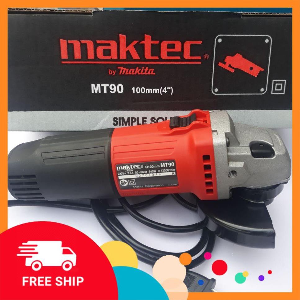 Máy mài góc Maktec MT90 / 540W - 100mm - Bảo hành chính hãng tại các đại lỹ của Makita trên toàn quốc