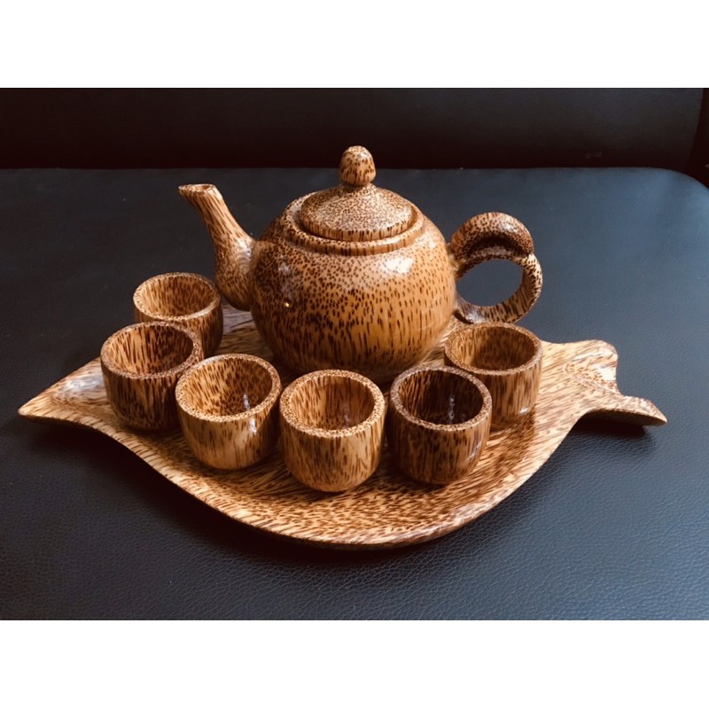 Bộ tách trà bằng dừa Bến Tre