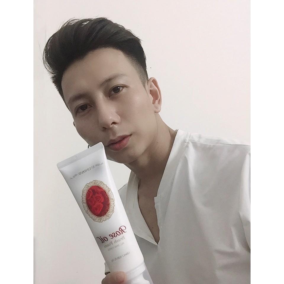 Sữa rửa mặt Rose Oil Brush Foam 120ml tác dụng thải độc, dưỡng trắng da, se khít lỗ chân lông | BigBuy360 - bigbuy360.vn