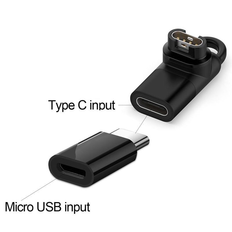 Đầu Chuyển Đổi Micro USB Cái Sang Type-C Đực 90 Độ° Bộ Chuyển Đổi Sạc Type-C Sang 4 Pin Cho Fenix7 7x 5s 6 6X 6S Pro