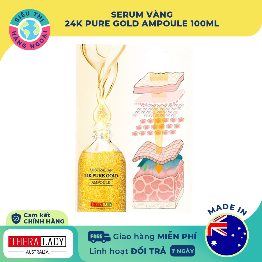 Serum tinh chất vàng 24K Pure Gold Ampoule của Úc - 100ml | BigBuy360 - bigbuy360.vn