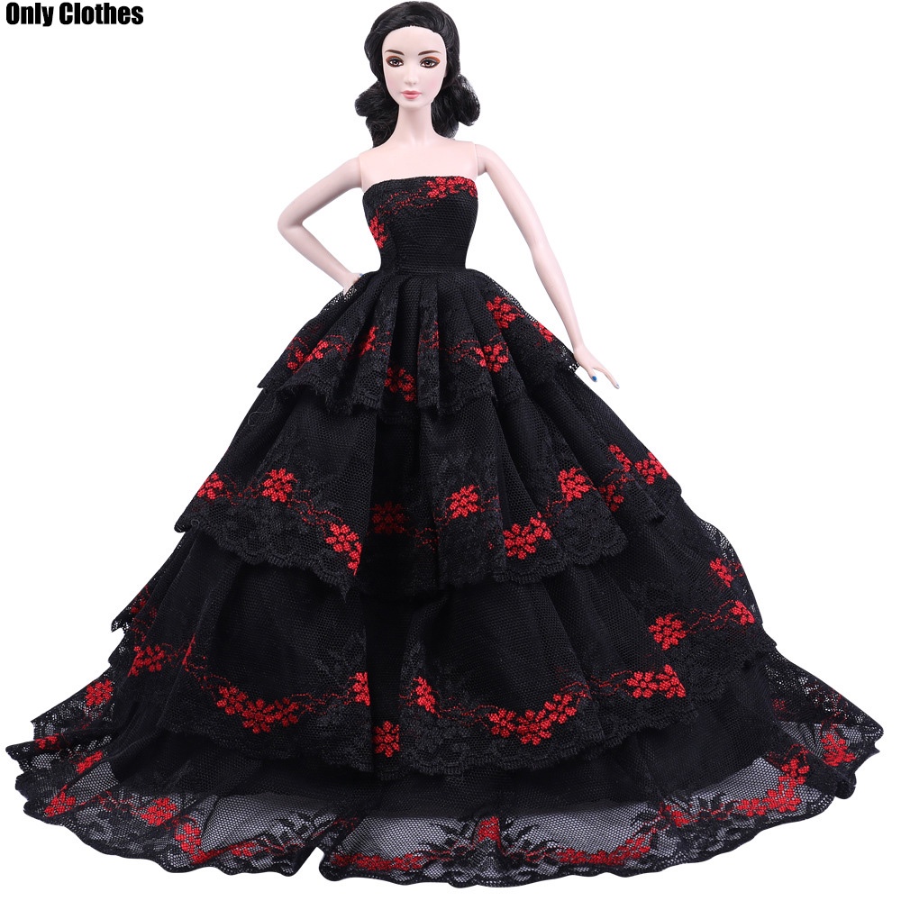 Đầm cưới đồ chơi búp bê 30cm