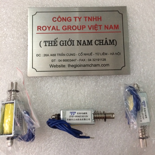 Nam châm chốt cửa 12v