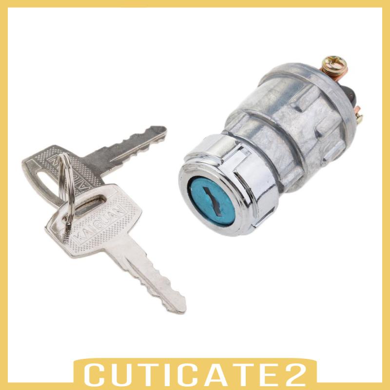 Bộ Ổ Khóa Xi Lanh Đánh Lửa 12V + 2 Chìa Khóa 3 Vị Trí Thông Dụng Cho Xe Hơi / Xe Tải