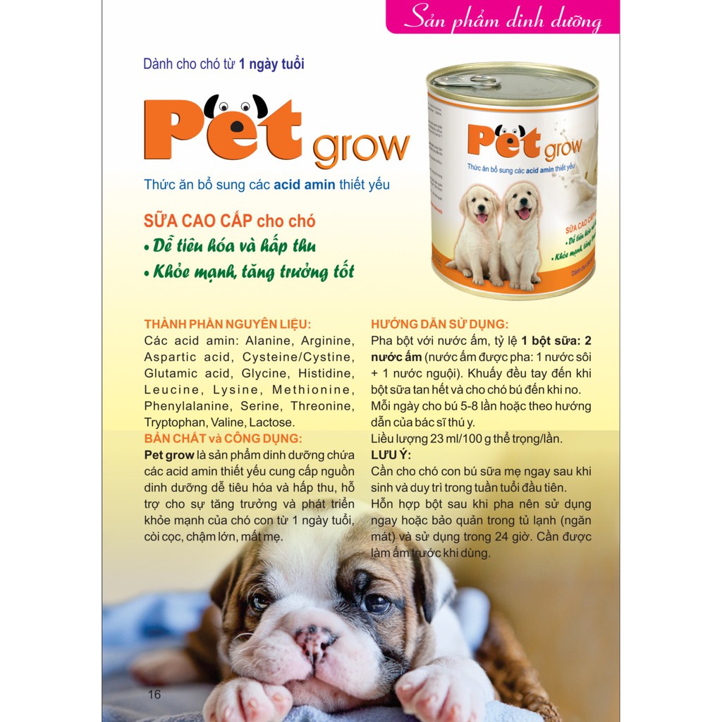 VEMEDIM Pet grow - Sữa Cao Cấp Cho Chó Con  50g (Không Tiêu Chảy) - Lonton Store