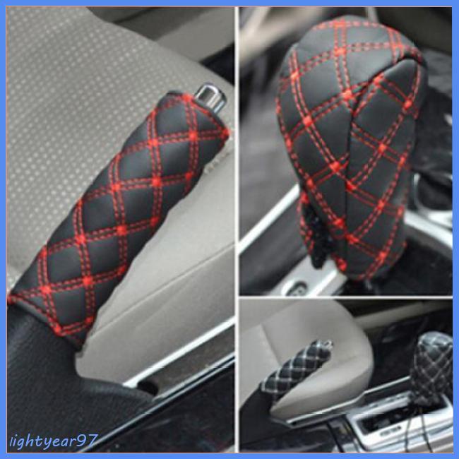 Set 2 Bọc Cần Số Giả Da Trang Trí Nội Thất Xe Hơi