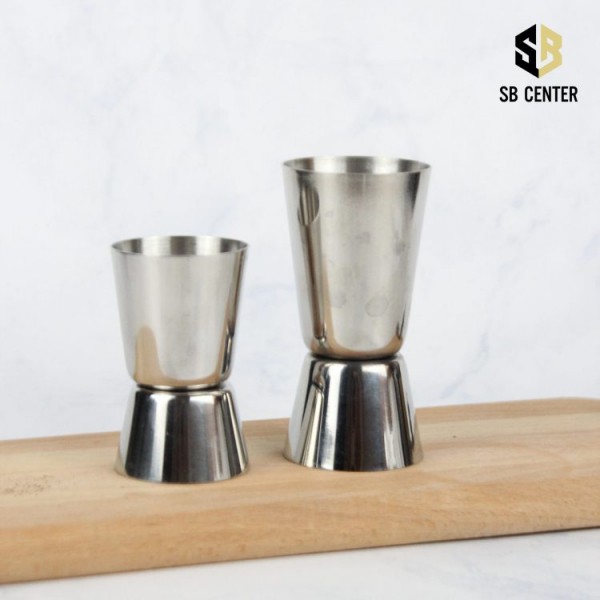 [Sỉ] Ca ly đong định lượng 2 đầu inox Jigger cocktail & wine bar - Zigger inox zic 2 đầu