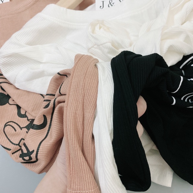 ÁO DÀI TAY NỮ THUN TĂM LẠNH MICKY