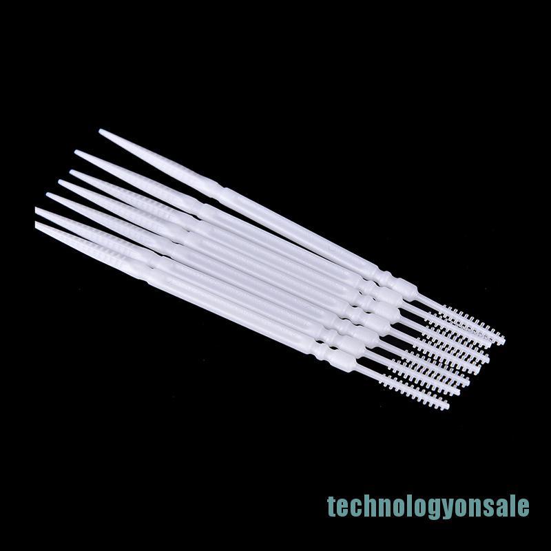 Set 1100 tăm nhựa vệ sinh răng miệng thiết kế 2 đầu