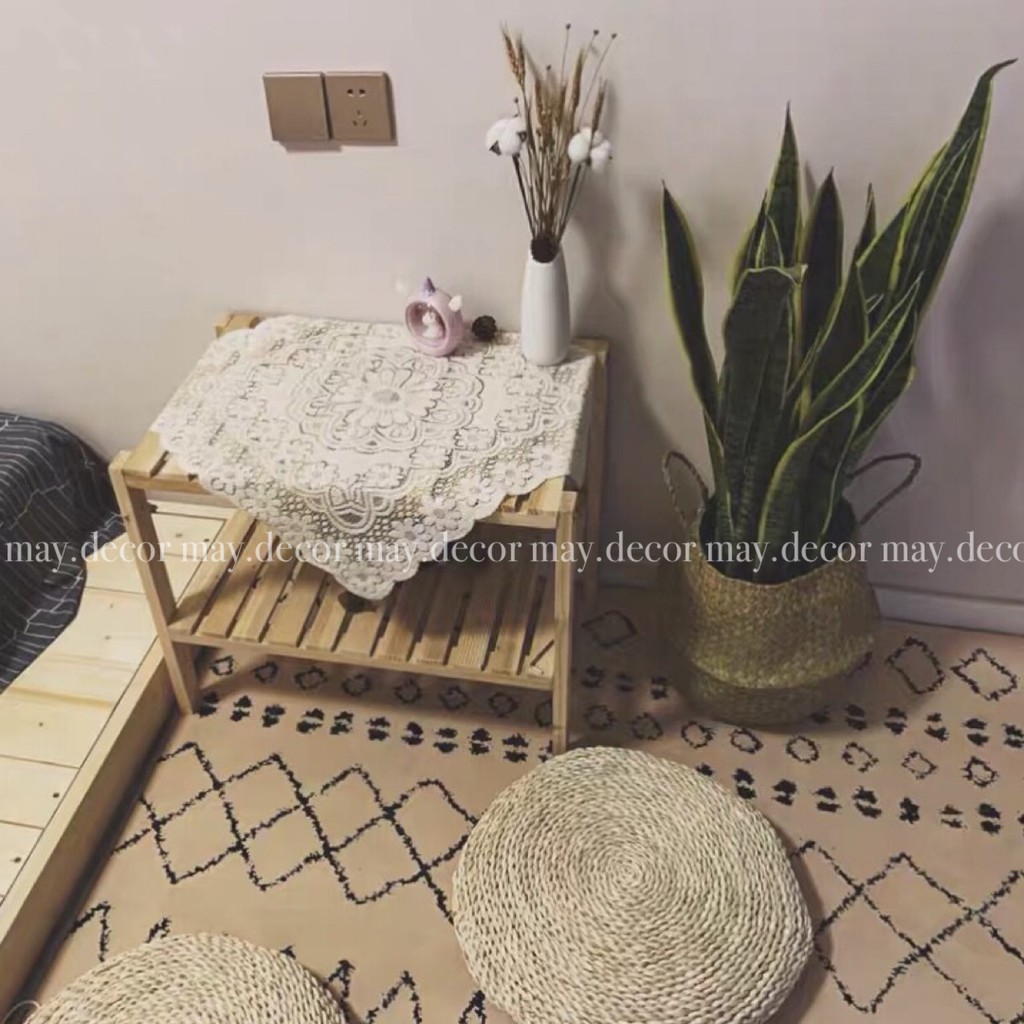 [SẴN] Khăn thêu ren trắng trải bàn, picnic phong cách retro -may.decor- | BigBuy360 - bigbuy360.vn