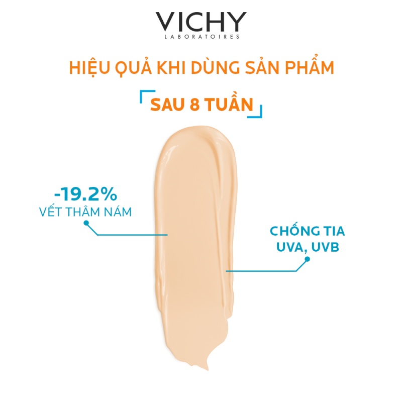 Kem chống nắng giảm thâm nám SPF 50+ Vichy Capital Soleil UVB+UVA Anti Dark Spot 3 in 1 50ml