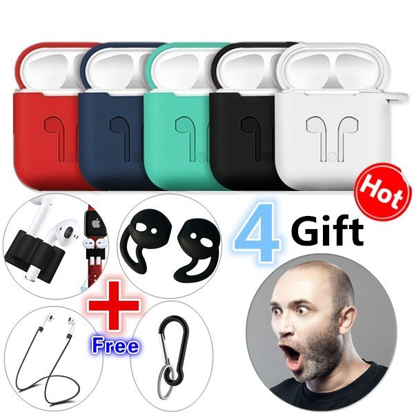 Hộp Đựng Bảo Vệ Tai Nghe Airpods 5 Trong 1 Bằng Silicone