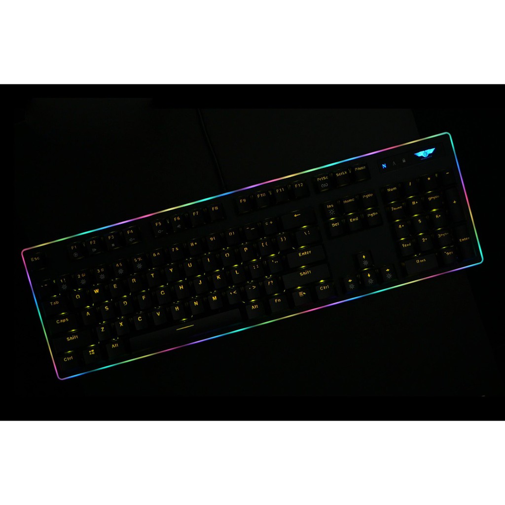 Bàn Phím Cơ 💓FREESHIP💓 Bàn Phím GM550 Newmen  Bàn Phím máy tính chính hãng led vàng.