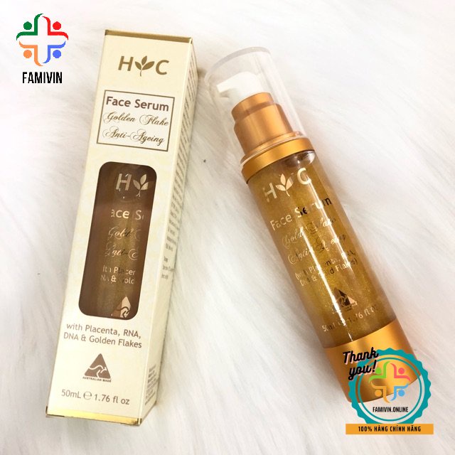 Serum dưỡng da Healthy Care Anti Ageing Gold Flake Face, Úc  chống lão hóa cho người từ 25 tuổi trở lên