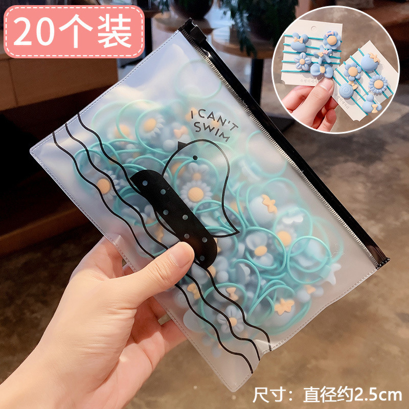 Dây buộc tóc cao su đính hoa dễ thương dành cho bé gái